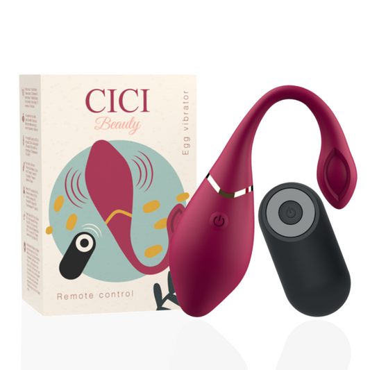 CICI BEAUTY - PREMIUM SILICONEN EIVIBRATOR MET AFSTANDSBEDIENING
