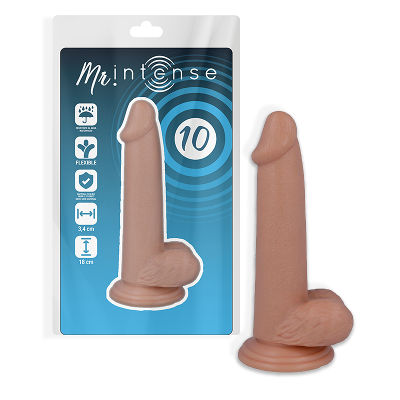 MR INTENSE - 10 PÉNIS RÉALISTES 18 CM -O- 3.4 CM