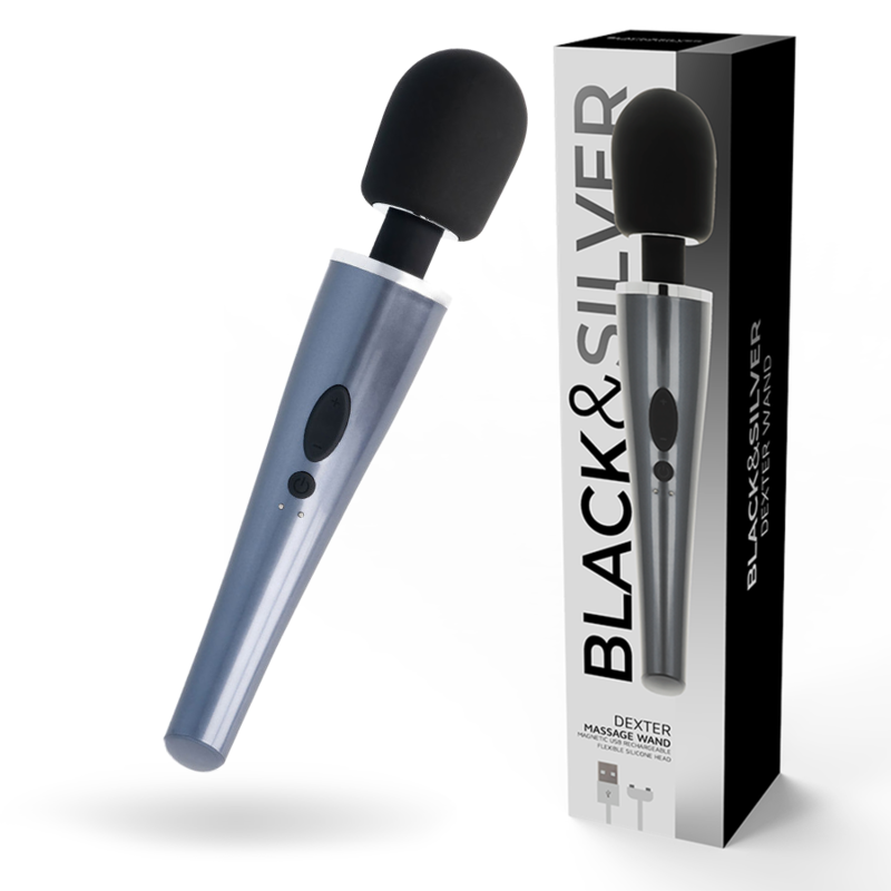 ZWART &amp; ZILVER - DEXTER MASSAGEWAND
