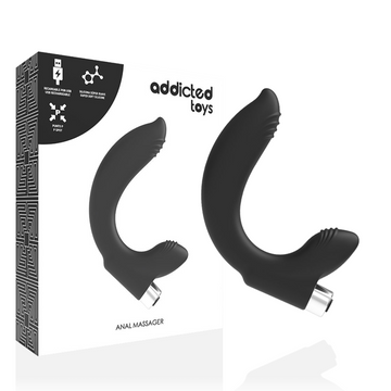 ADDICTED TOYS - OPLAADBARE PROSTAATVIBRATOR MODEL 7 - ZWART