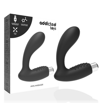 ADDICTED TOYS - OPLAADBARE PROSTAATVIBRATOR MODEL 5 - ZWART