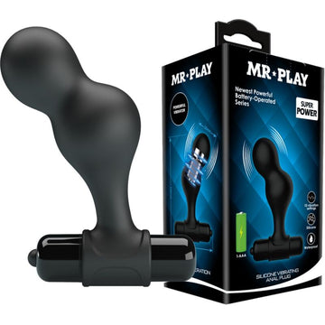 MR PLAY - VIBRO-PLUG ANAL EN SILICONE NOIR