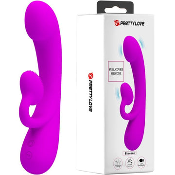 PRETTY LOVE - VIBREUR CLITORIDIEN EN SILICONE ET SUCEUR VIOLET SINCERE