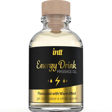 INTT MASSAGE ET SEXE ORAL – GEL DE MASSAGE AU GOÛT DE BOISSON ÉNERGISANTE AVEC EFFET CHAUFFANT
