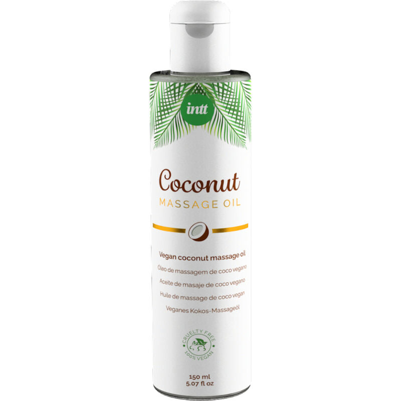 INTT - HUILE DE MASSAGE VÉGÉTALIENNE GOURMANDE SAVEUR COCO RELAXANTE