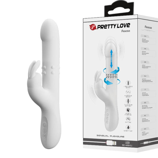 PRETTY LOVE - REESE VIBRATOR MET ZILVEREN ROTATIE