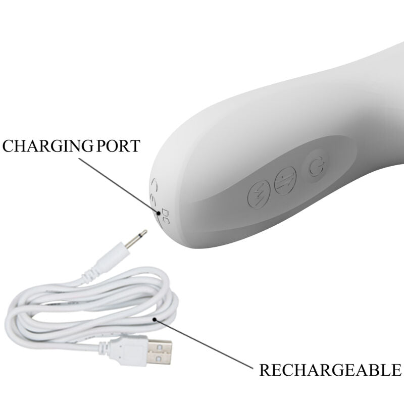 PRETTY LOVE - REESE VIBRATOR MET ZILVEREN ROTATIE