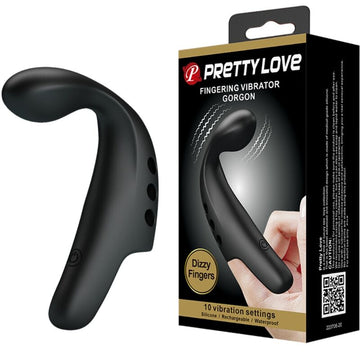 PRETTY LOVE - BLACK GORGON VIBRATOR VINGERHOES