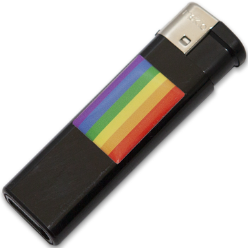 FIERTÉ - NOIR CLAIR AVEC DRAPEAU LGBT