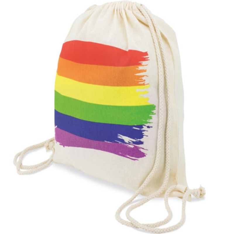 FIERTÉ - SAC À DOS DRAPEAU LGBT EN COTON