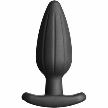 ELECTRASTIM - PLUG ANAL VIBRANT EN SILICONE NOIR GRAND MODÈLE