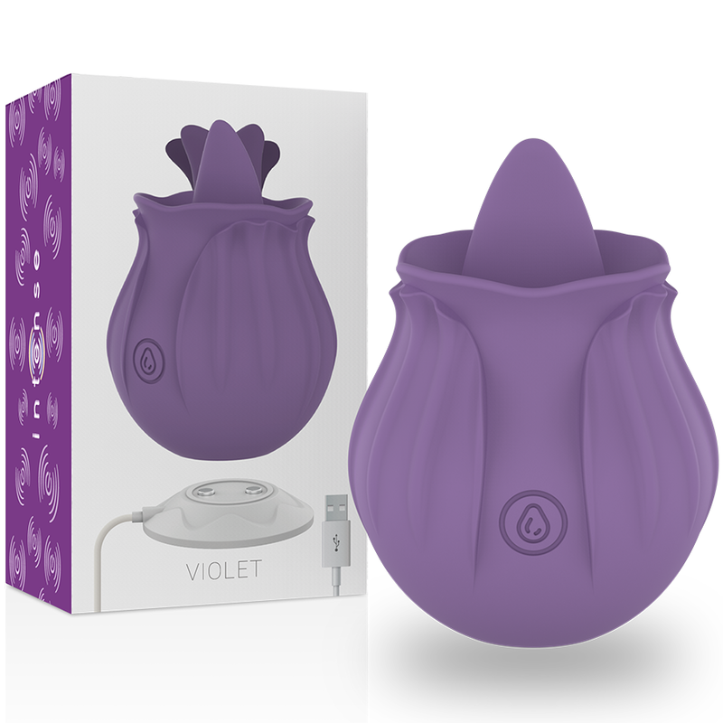 INTENSE - STIMULATEUR CLITORIDIEN VIOLET 10 VIBRATIONS LILAS