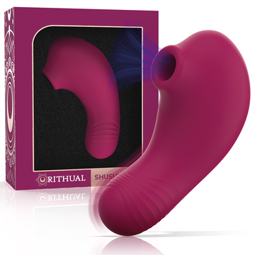 RITHUAL - SHUSHU PRO CLITORISSTIMULATOR IN ZAK MET 2 KRACHTIGE ORCHIDEEËNMOTOREN