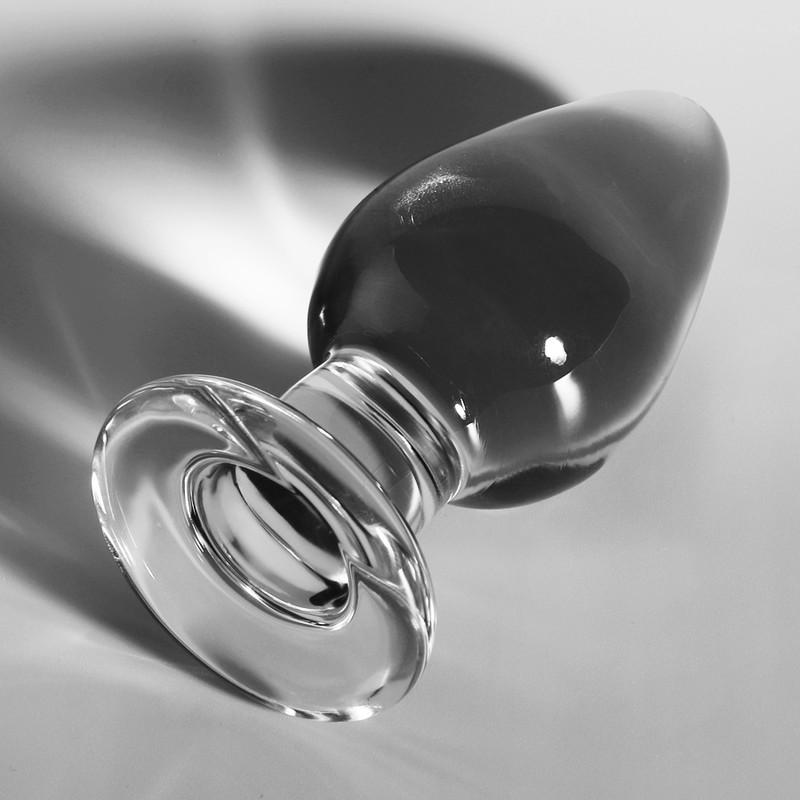GAMME NEBULA PAR IBIZA - MODEL 3 PLUG ANAL EN VERRE BOROSILICATE TRANSPARENT 11 CM -O- 5 CM