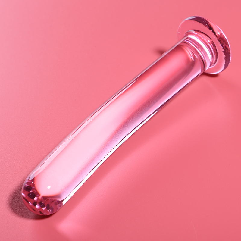 SÉRIE NEBULA PAR IBIZA - GODEMICHET EN VERRE BOROSILICATE ROSE 15,5 CM - Ø 2,5 CM
