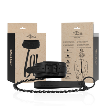 INTENSE - COLLIER EN CUIR VÉGÉTALIEN FÉTICHE