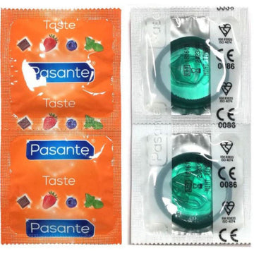 PASANTE - CONDOMES PARFUM MENTHE SACHET 144 UNITÉS