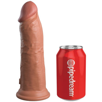 KING COCK - ELITE REALISTISCHE SILICONEN DILDO 20,3 CM CARAMEL