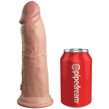 KING COCK - ELITE REALISTISCHE DILDO MET VIBRATIE &amp; SILICONEN 20,3 CM