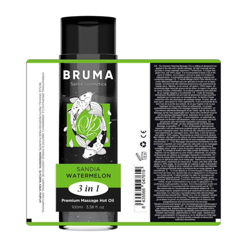 BRUMA - PREMIUM MASSAGE MET WARME OLIE EN WATERMELOEN 3-IN-1 - 100 ML