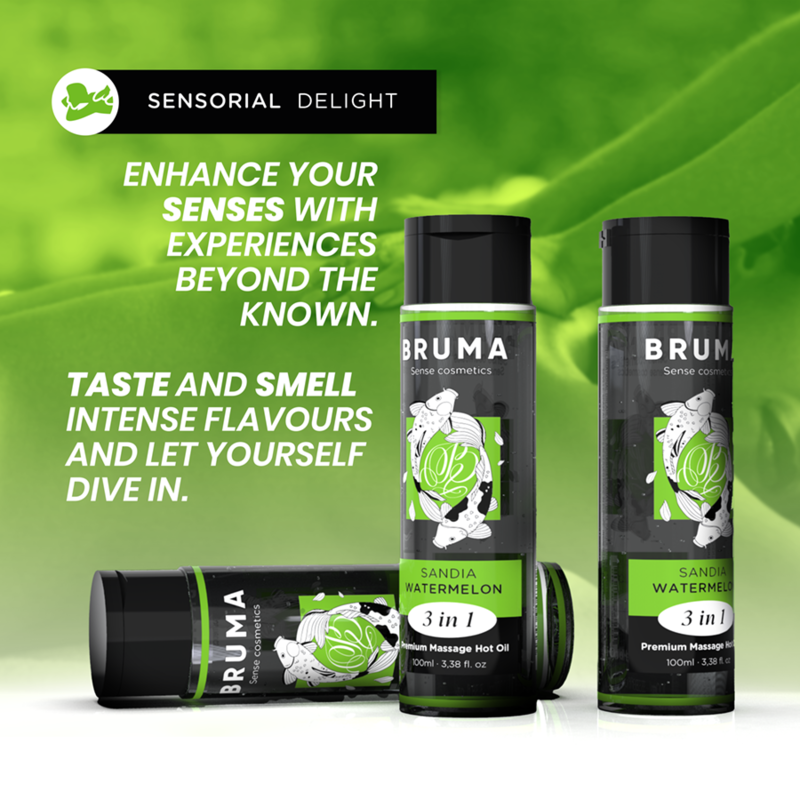 BRUMA - PREMIUM MASSAGE MET WARME OLIE EN WATERMELOEN 3-IN-1 - 100 ML