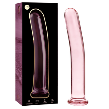 SÉRIE NEBULA PAR IBIZA - GODEMICHET EN VERRE BOROSILICATE ROSE 15,5 CM - Ø 2,5 CM