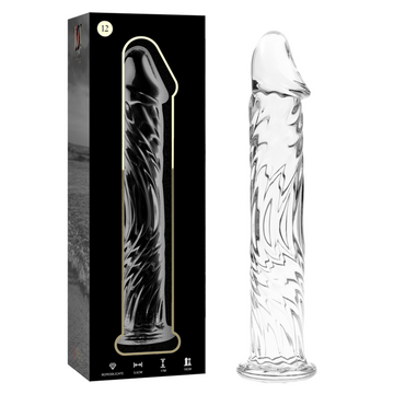NEBULA SERIE VAN IBIZA - MODEL 12 DILDO BOROSILICAATGLAS HELDER 17 CM -O- 3,5 CM