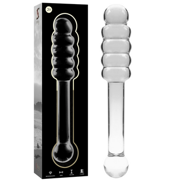 NEBULA SERIE VAN IBIZA - MODEL 20 DILDO BOROSILICAATGLAS HELDER 20,5 CM -O- 3 CM