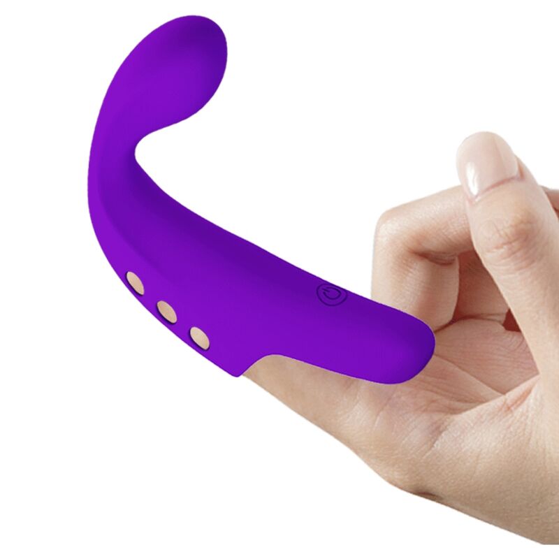 PRETTY LOVE - GORGON PURPLE OPLAADBARE VINGERVIBRATOR