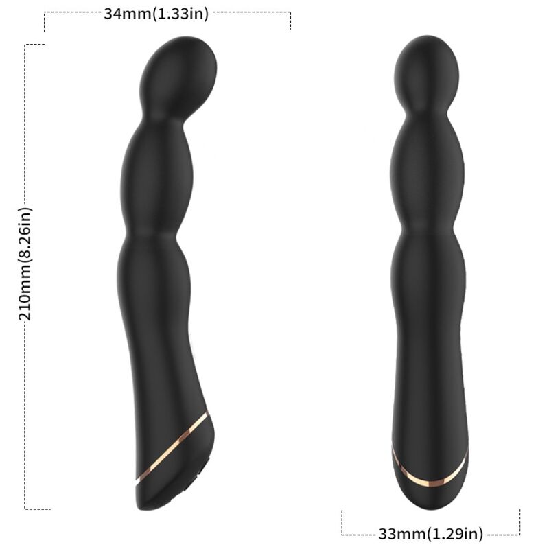 ARMONY - VERSTELBARE BAMBU VIBRATOR ZWART