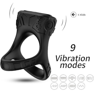 ARMONY - RINGVIBRATOR &amp; MULTIPOSITION ZWART