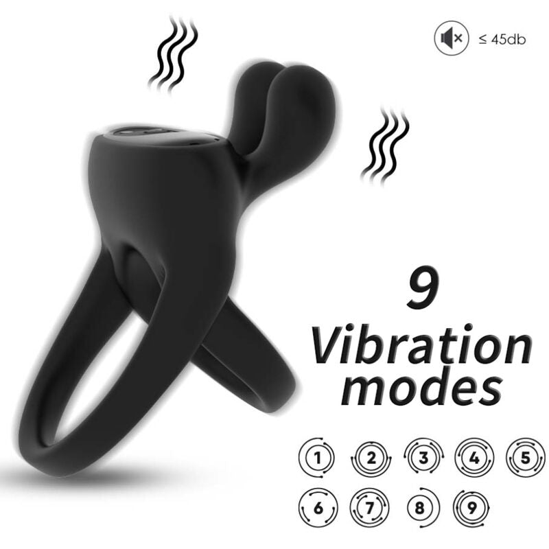 ARMONY - RINGVIBRATOR KONIJN ZWART