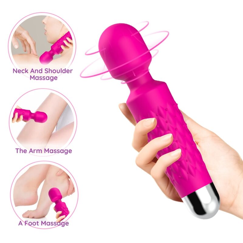 ARMONY - POSTMAN MASSAGEAPPARAAT &amp; VIBRATOR SUPERFLEXIBELE KOP FUCHSIA
