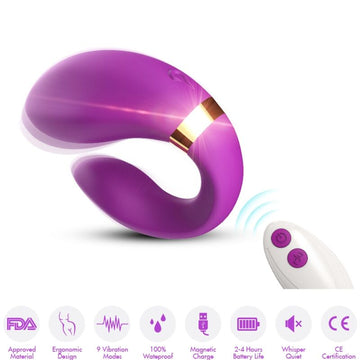 ARMONY - VIBREUR CROISSANT TÉLÉCOMMANDÉ VIOLET POUR COUPLES