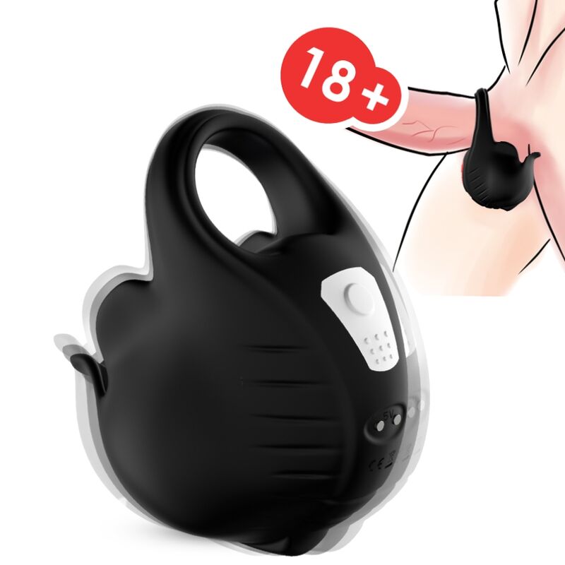 ARMONY - CUPPING VIBRATOR RING ZWART