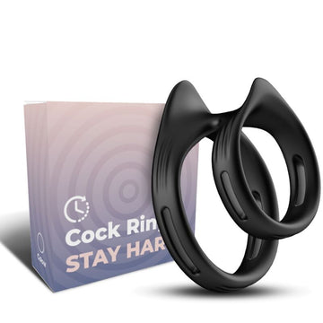 ARMONY - DUALRING DUBBELE ELASTISCHE RING ZWART