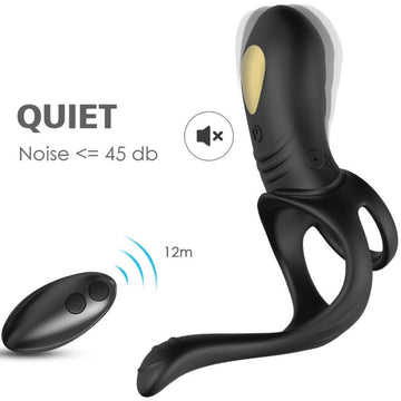 ARMONY - JOY JUMPER RINGVIBRATOR VOOR STELLEN &amp; ANALE PLUG MET AFSTANDSBEDIENING ZWART