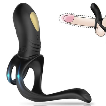 ARMONY - JOY JUMPER RINGVIBRATOR VOOR STELLEN &amp; ANALE PLUG ZWART