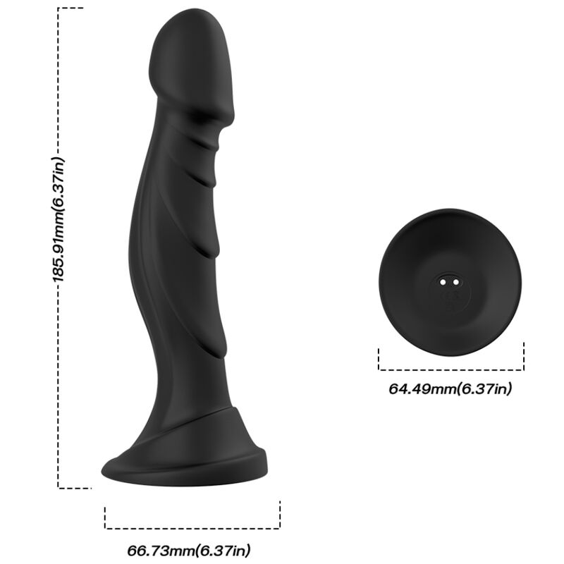 ARMONY - DILDO VIBRATOR &amp; ANALE PLUG MET AFSTANDSBEDIENING ZWART