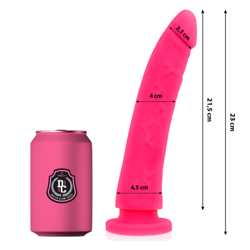 DELTA CLUB - SPEELGOED ROZE DILDO MEDISCH SILICONE 23 CM -O- 4,5 CM