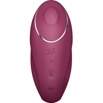 SATISFYER - TAP & CLIMAX 1 VIBREUR À POSER ROUGE