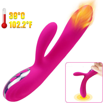 ARMONY - VIBREUR & STIMULATEUR FLEXIBLE AVEC EFFET CHAUD FUCHSIA