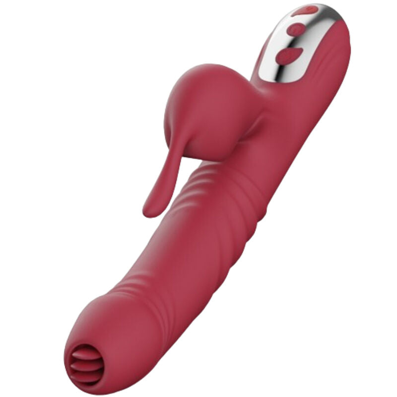 ARMONY - ZUIGVIBRATOR &amp; ZUIGER MET STIMULERENDE TONG BORDEAUX