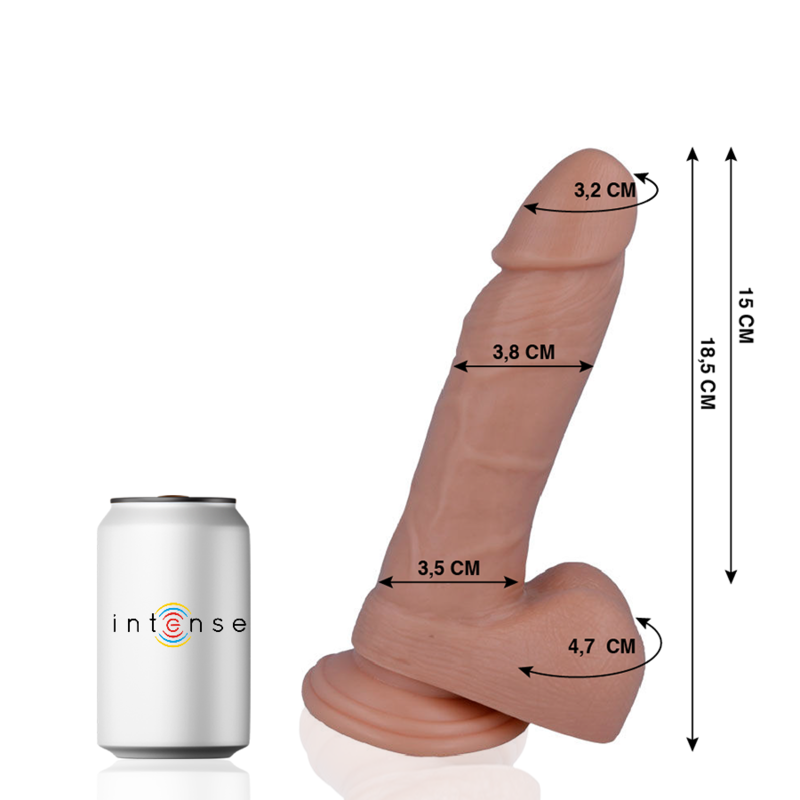 MR INTENSE - 14 VERGES RÉALISTES 18,5 CM -O- 3,8 CM