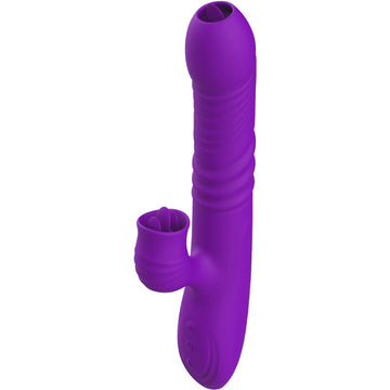 ARMONY - VIBREUR LAPIN FULL G SPOT AVEC LANGUE STIMULANTE EFFET CHAUFFANT VIOLETTE