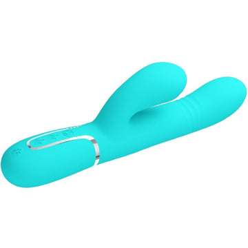 PRETTY LOVE - VIBROMASSEUR MULTIFONCTION POINT G VERT OCÉAN