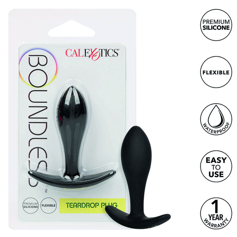CALEXOTICS - PLUG ANAL SANS LIMITE EN FORME DE GOUTTE D'EAU