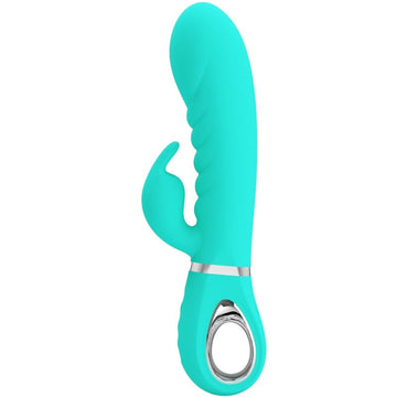 PRETTY LOVE - VIBROMASSEUR MULTIFONCTION POINT G PRESCOTT VERT D'EAU