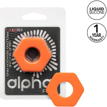 CALEXOTICS - ANNEAU SEXAGON PROLONGATEUR ALPHA ORANGE