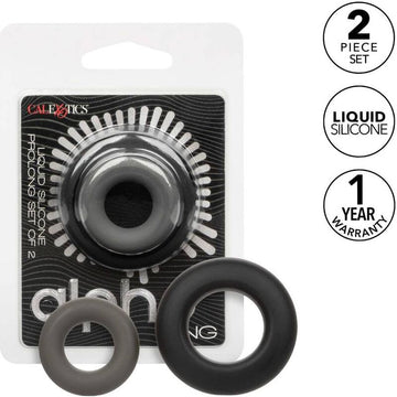 CALEXOTICS - ALPHA PROLONG SET VAN 2 GRIJZE RINGEN